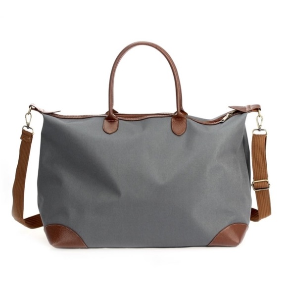 CHICBOMB Handbags - THE HAMPTONS WEEKENDER DUFFEL TRAVEL BAG- GRAY
